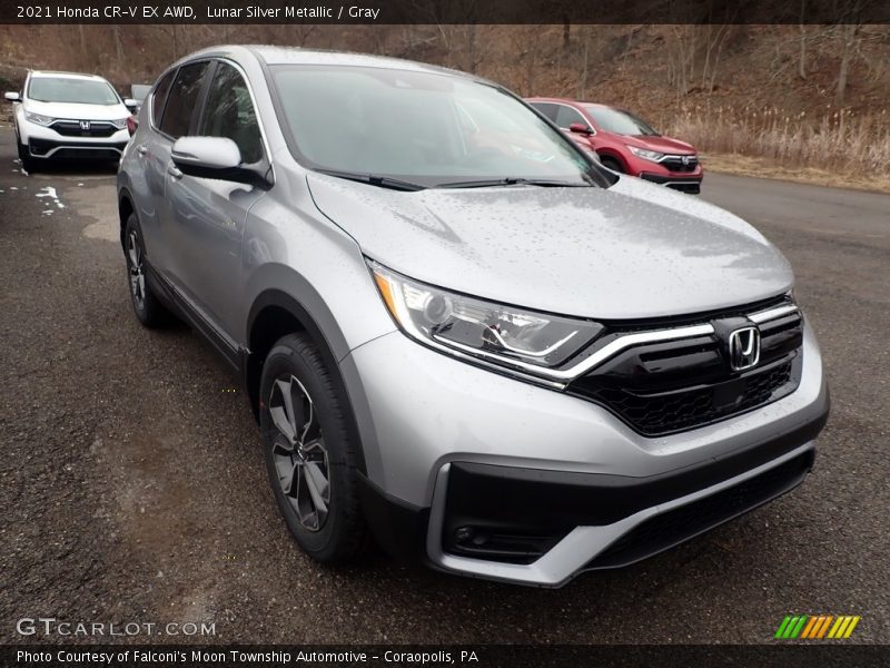 Lunar Silver Metallic / Gray 2021 Honda CR-V EX AWD