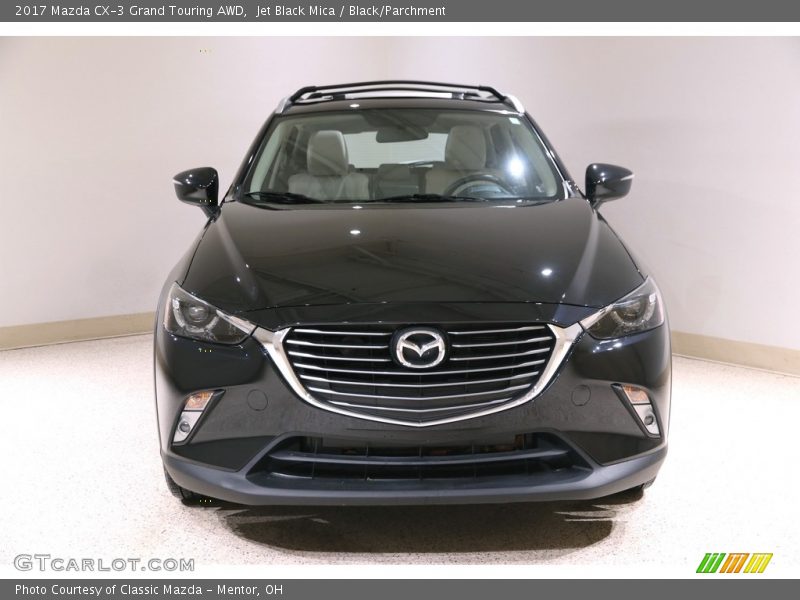 Jet Black Mica / Black/Parchment 2017 Mazda CX-3 Grand Touring AWD