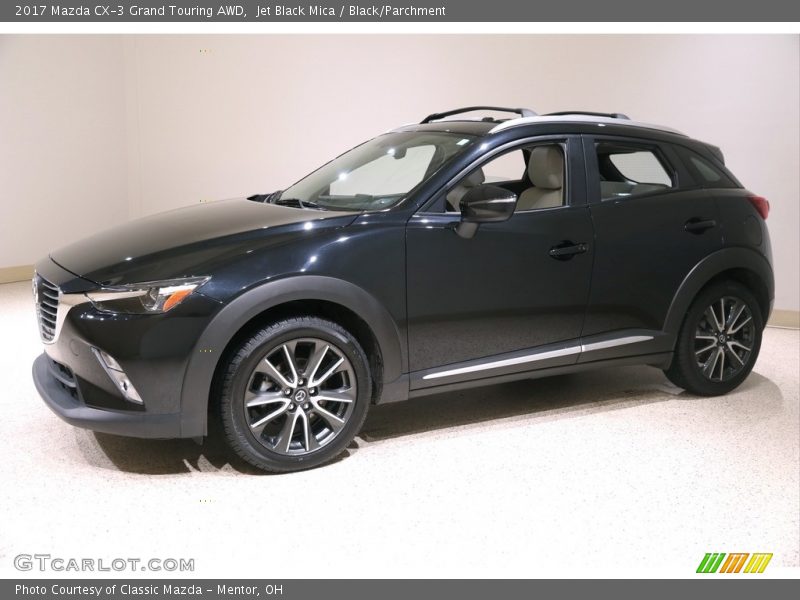 Jet Black Mica / Black/Parchment 2017 Mazda CX-3 Grand Touring AWD