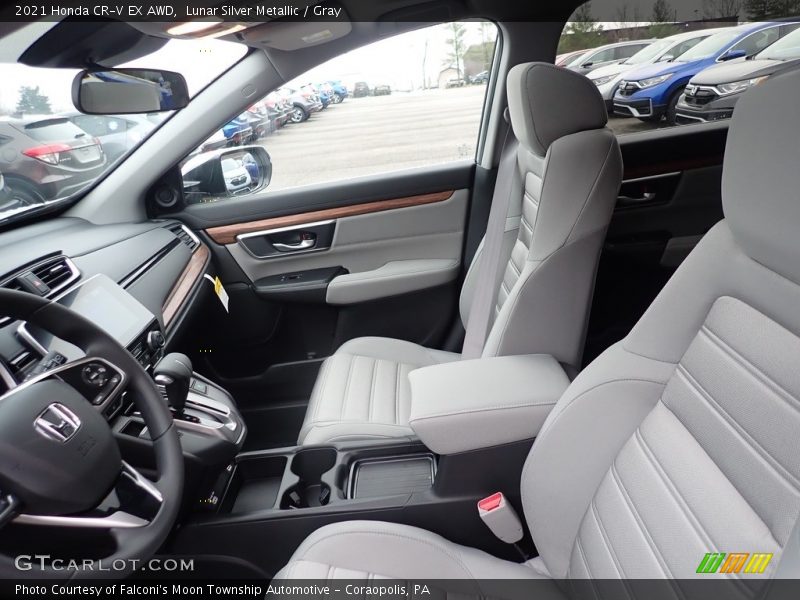 Lunar Silver Metallic / Gray 2021 Honda CR-V EX AWD