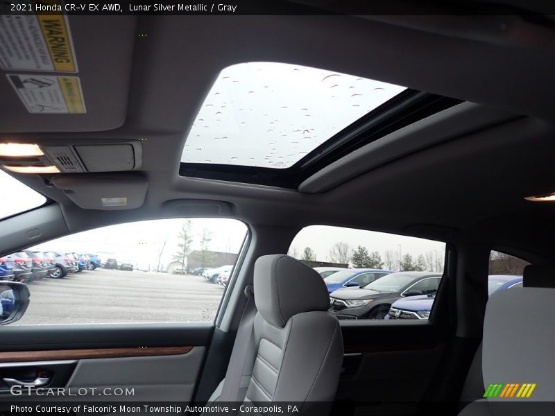 Lunar Silver Metallic / Gray 2021 Honda CR-V EX AWD