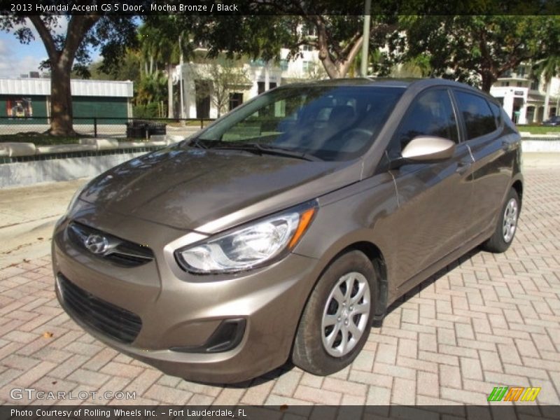 Mocha Bronze / Black 2013 Hyundai Accent GS 5 Door