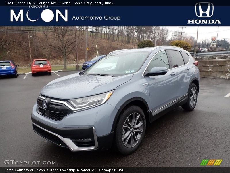 Sonic Gray Pearl / Black 2021 Honda CR-V Touring AWD Hybrid