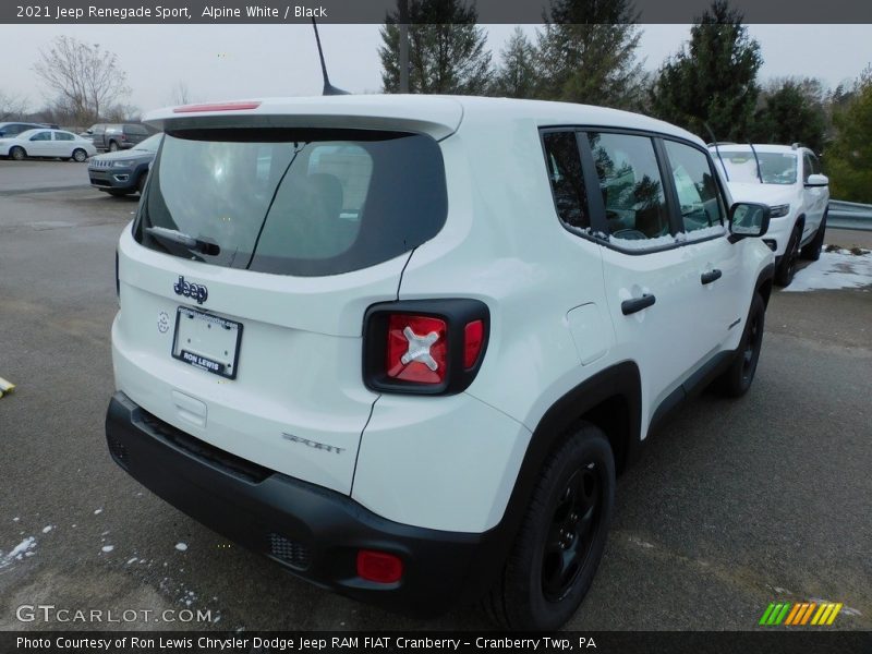 Alpine White / Black 2021 Jeep Renegade Sport