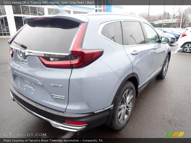 Sonic Gray Pearl / Black 2021 Honda CR-V Touring AWD Hybrid