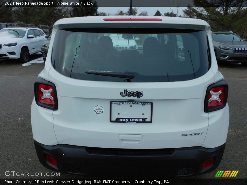 Alpine White / Black 2021 Jeep Renegade Sport