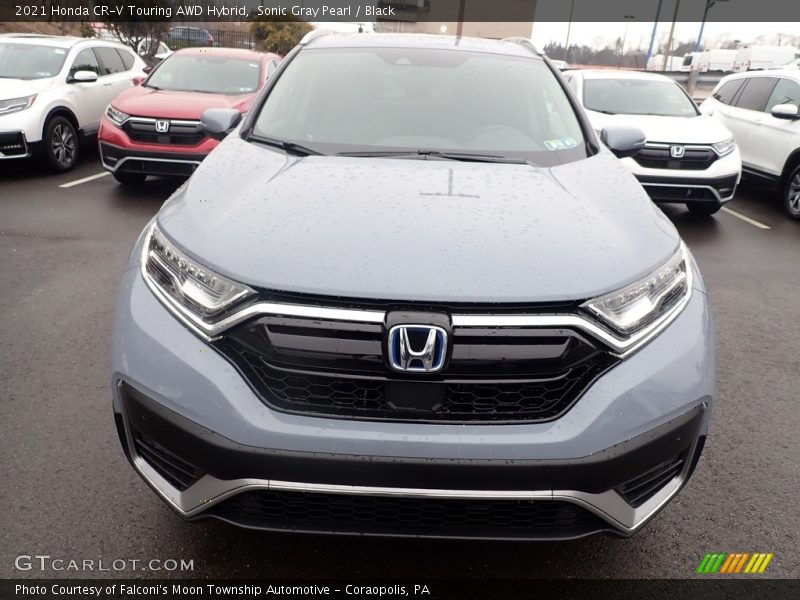 Sonic Gray Pearl / Black 2021 Honda CR-V Touring AWD Hybrid