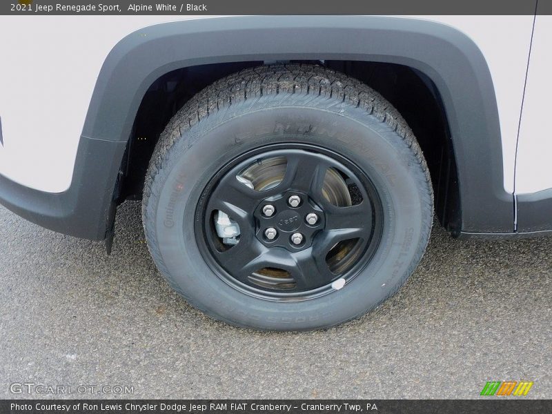Alpine White / Black 2021 Jeep Renegade Sport