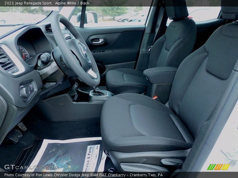 Alpine White / Black 2021 Jeep Renegade Sport