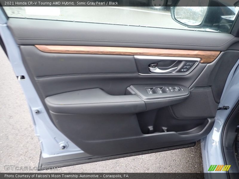 Sonic Gray Pearl / Black 2021 Honda CR-V Touring AWD Hybrid
