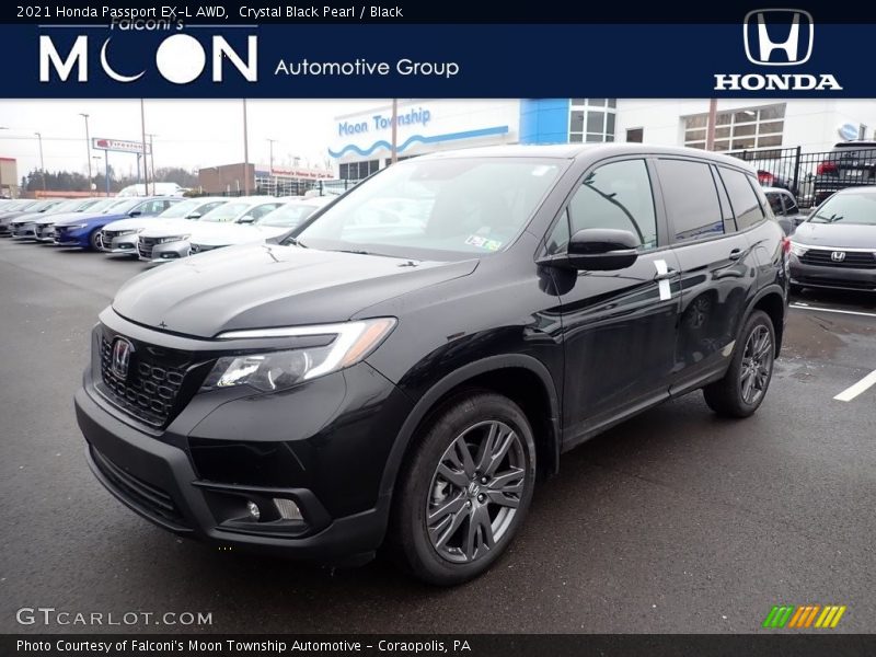 Crystal Black Pearl / Black 2021 Honda Passport EX-L AWD