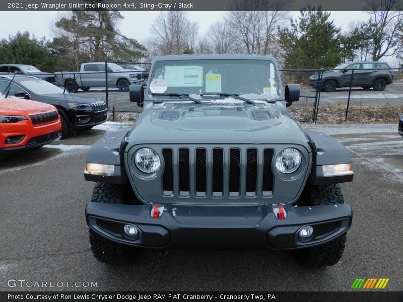 Sting-Gray / Black 2021 Jeep Wrangler Unlimited Rubicon 4x4