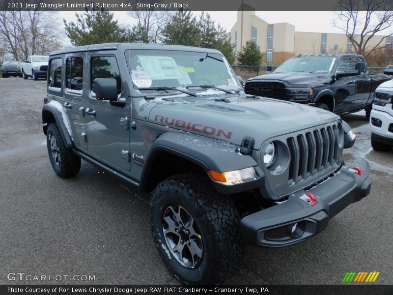 Sting-Gray / Black 2021 Jeep Wrangler Unlimited Rubicon 4x4