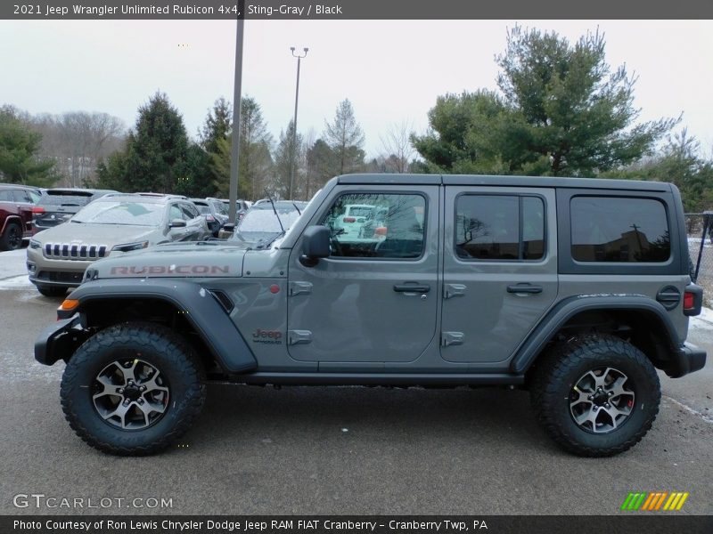 Sting-Gray / Black 2021 Jeep Wrangler Unlimited Rubicon 4x4