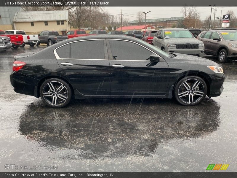 Crystal Black Pearl / Black 2016 Honda Accord Sport Sedan