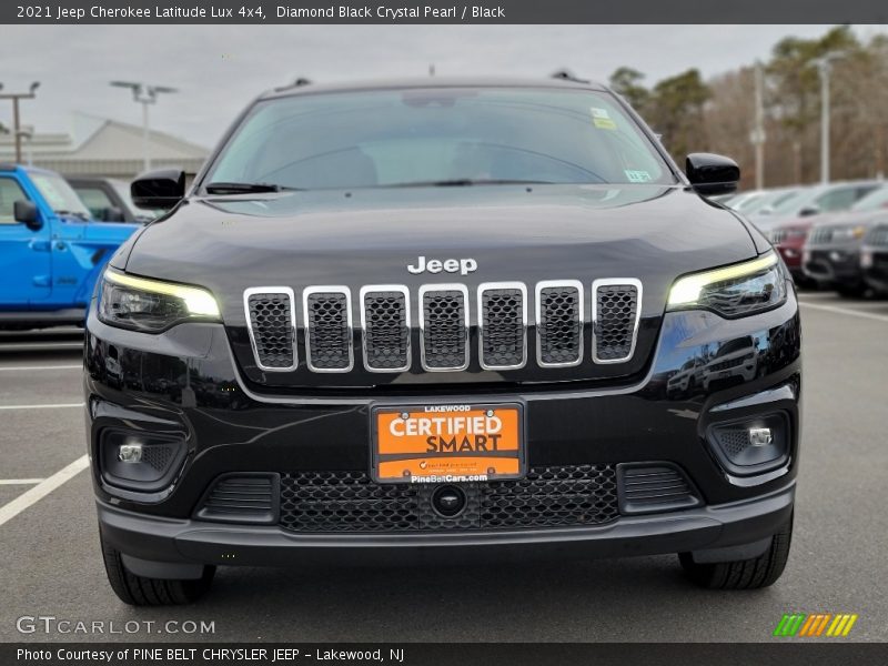 Diamond Black Crystal Pearl / Black 2021 Jeep Cherokee Latitude Lux 4x4