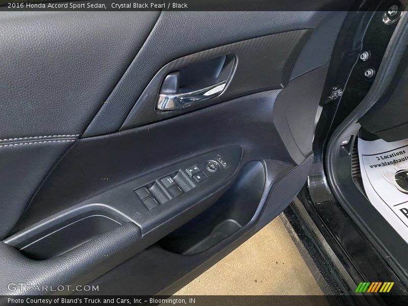 Crystal Black Pearl / Black 2016 Honda Accord Sport Sedan