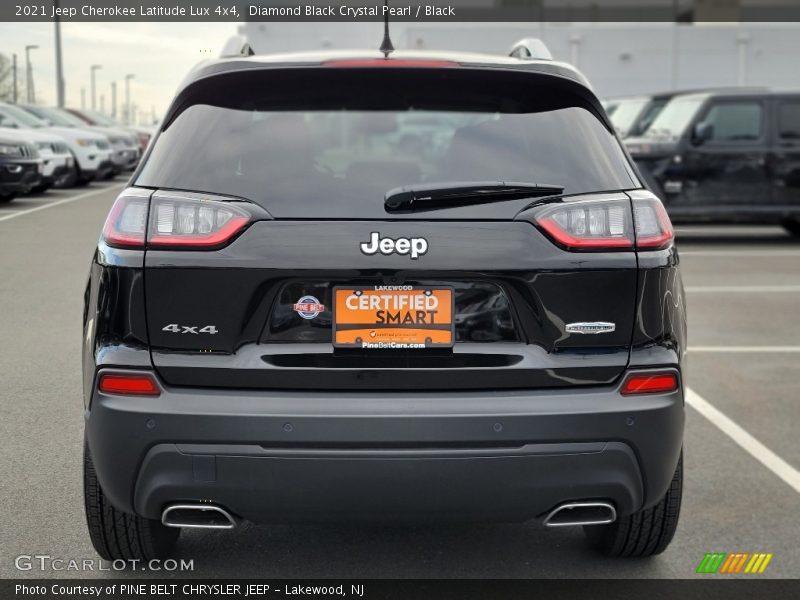 Diamond Black Crystal Pearl / Black 2021 Jeep Cherokee Latitude Lux 4x4