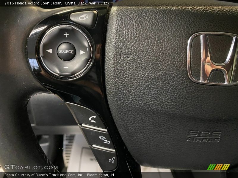 Crystal Black Pearl / Black 2016 Honda Accord Sport Sedan