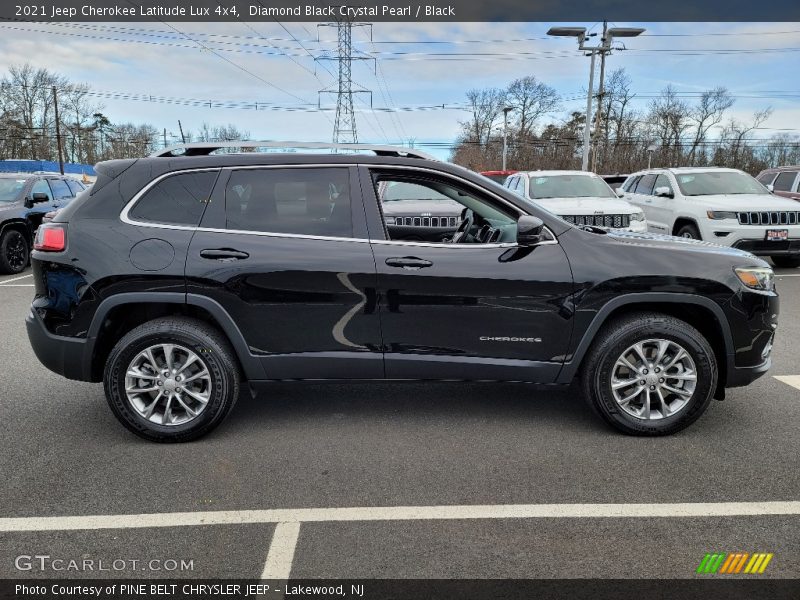 Diamond Black Crystal Pearl / Black 2021 Jeep Cherokee Latitude Lux 4x4