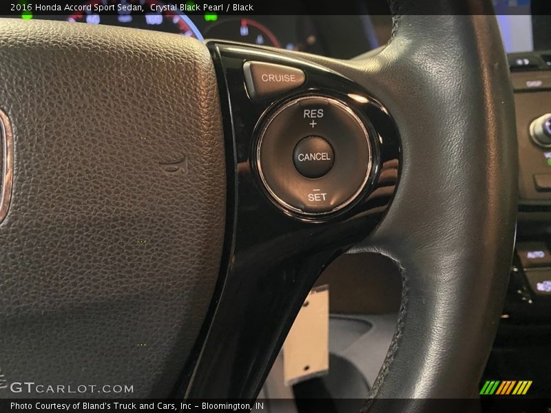 Crystal Black Pearl / Black 2016 Honda Accord Sport Sedan