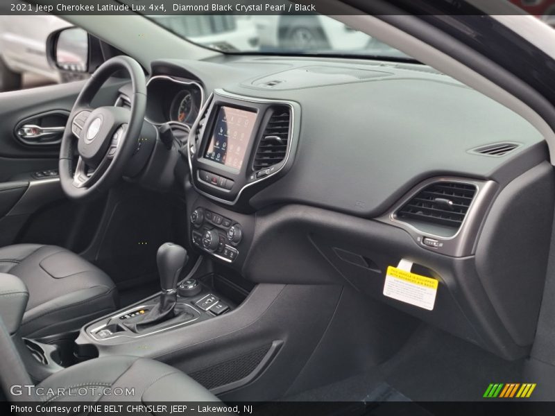 Diamond Black Crystal Pearl / Black 2021 Jeep Cherokee Latitude Lux 4x4