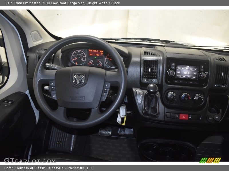 Bright White / Black 2019 Ram ProMaster 1500 Low Roof Cargo Van