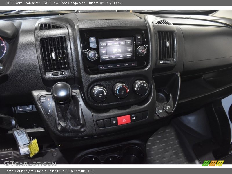 Bright White / Black 2019 Ram ProMaster 1500 Low Roof Cargo Van