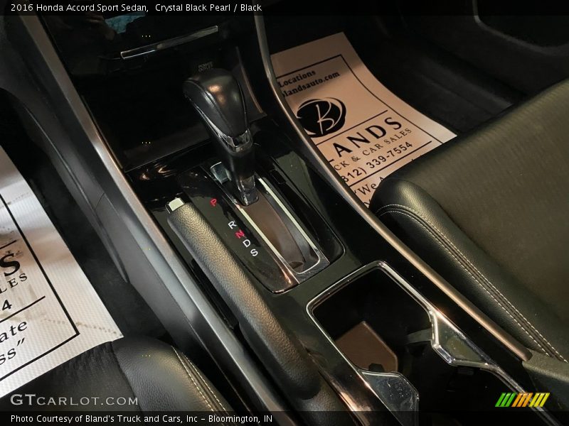 Crystal Black Pearl / Black 2016 Honda Accord Sport Sedan