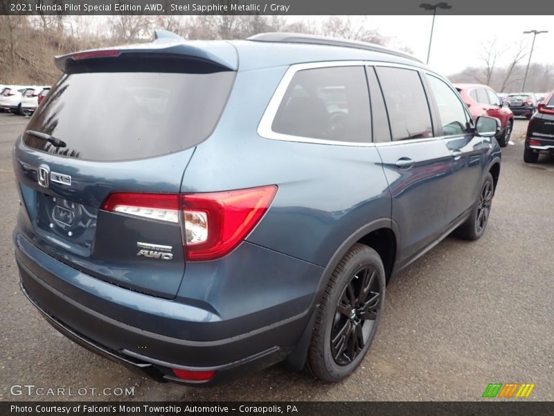 Steel Sapphire Metallic / Gray 2021 Honda Pilot Special Edition AWD