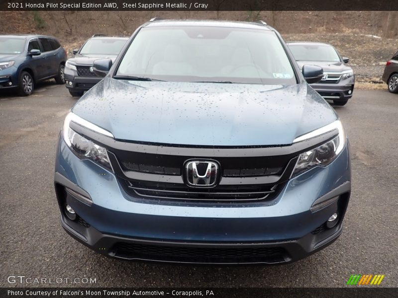 Steel Sapphire Metallic / Gray 2021 Honda Pilot Special Edition AWD