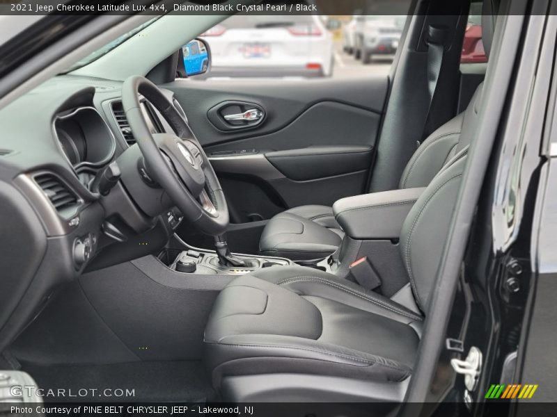 Diamond Black Crystal Pearl / Black 2021 Jeep Cherokee Latitude Lux 4x4