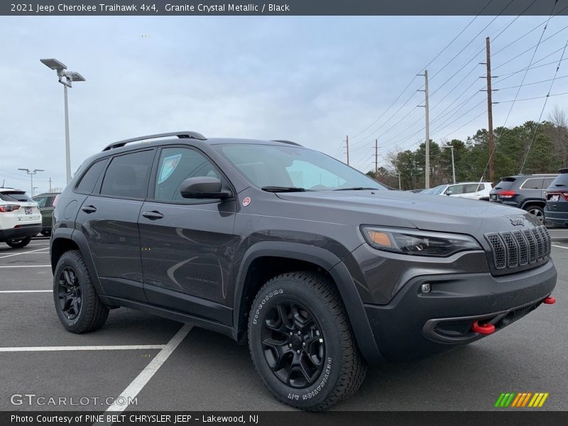 Granite Crystal Metallic / Black 2021 Jeep Cherokee Traihawk 4x4