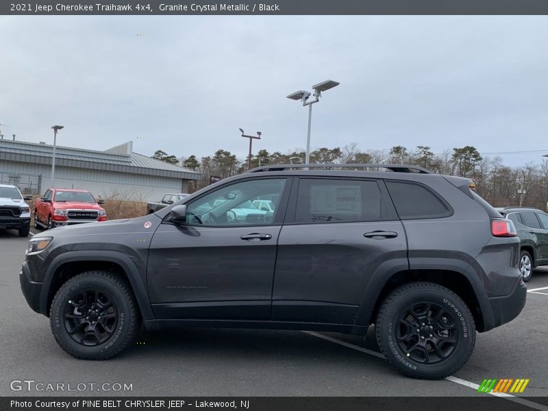 Granite Crystal Metallic / Black 2021 Jeep Cherokee Traihawk 4x4
