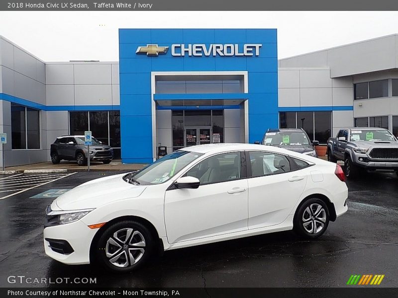 Taffeta White / Ivory 2018 Honda Civic LX Sedan
