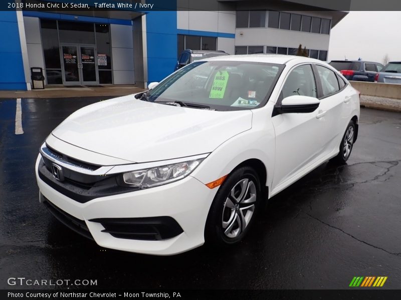 Taffeta White / Ivory 2018 Honda Civic LX Sedan