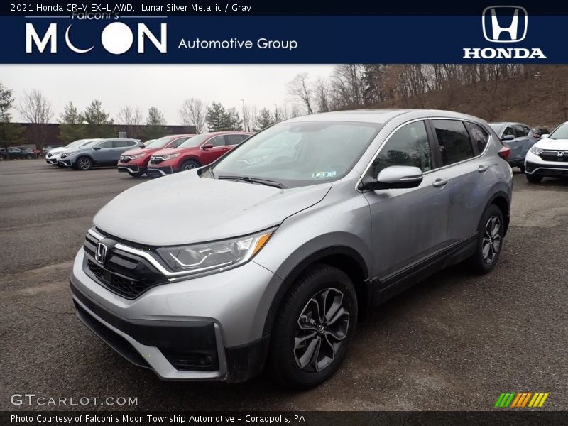 Lunar Silver Metallic / Gray 2021 Honda CR-V EX-L AWD