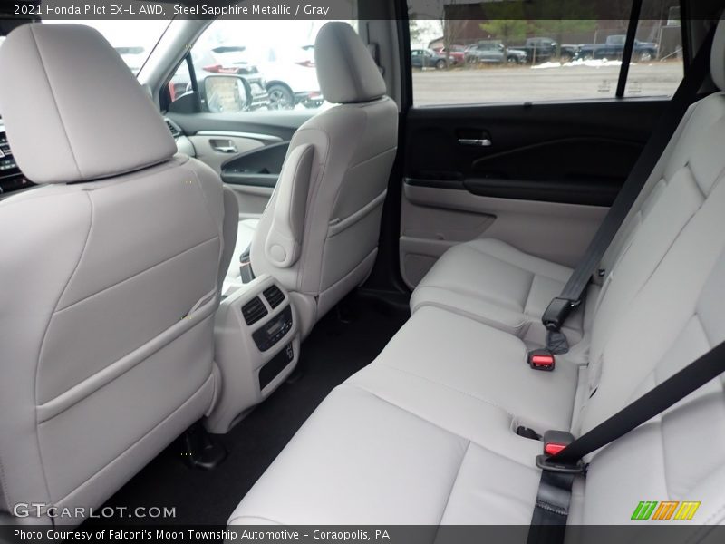 Steel Sapphire Metallic / Gray 2021 Honda Pilot EX-L AWD
