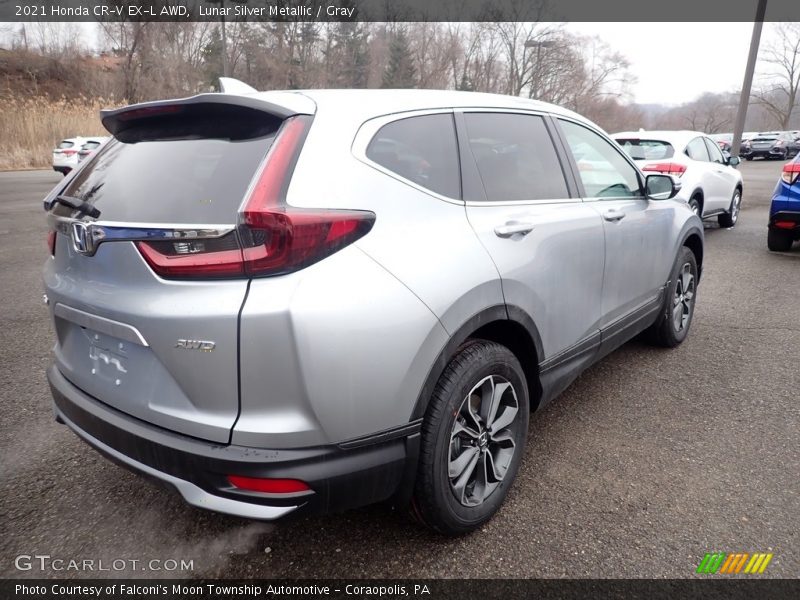 Lunar Silver Metallic / Gray 2021 Honda CR-V EX-L AWD