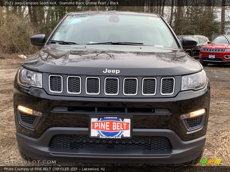 Diamond Black Crystal Pearl / Black 2021 Jeep Compass Sport 4x4