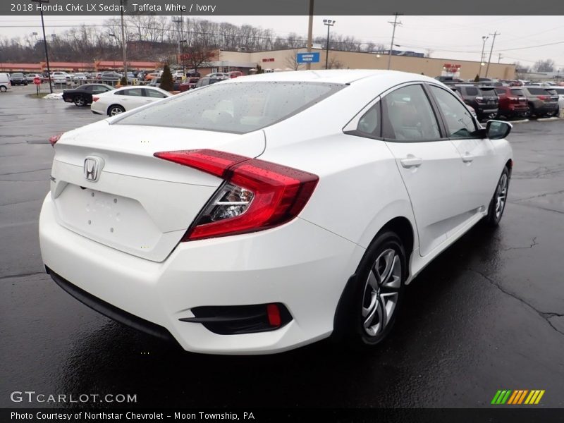 Taffeta White / Ivory 2018 Honda Civic LX Sedan