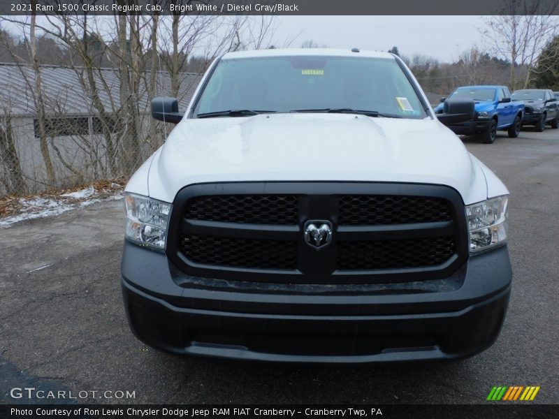 Bright White / Diesel Gray/Black 2021 Ram 1500 Classic Regular Cab