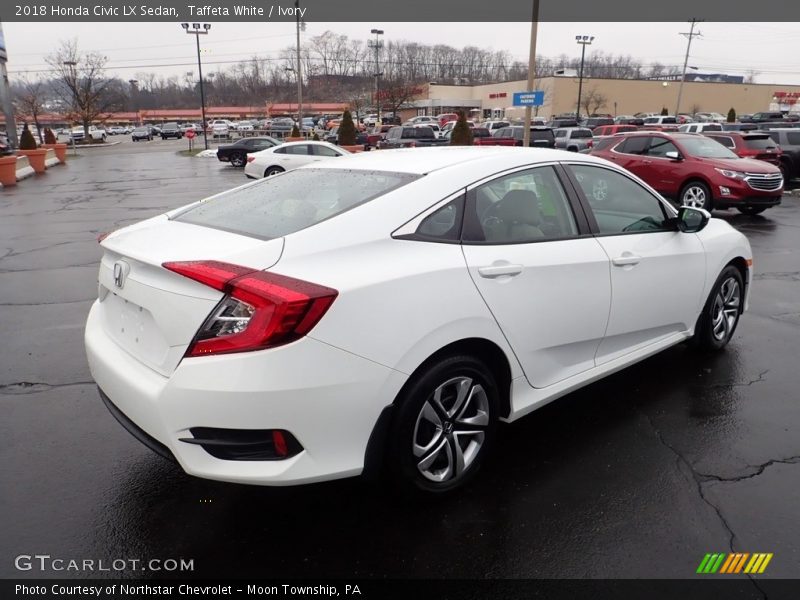 Taffeta White / Ivory 2018 Honda Civic LX Sedan