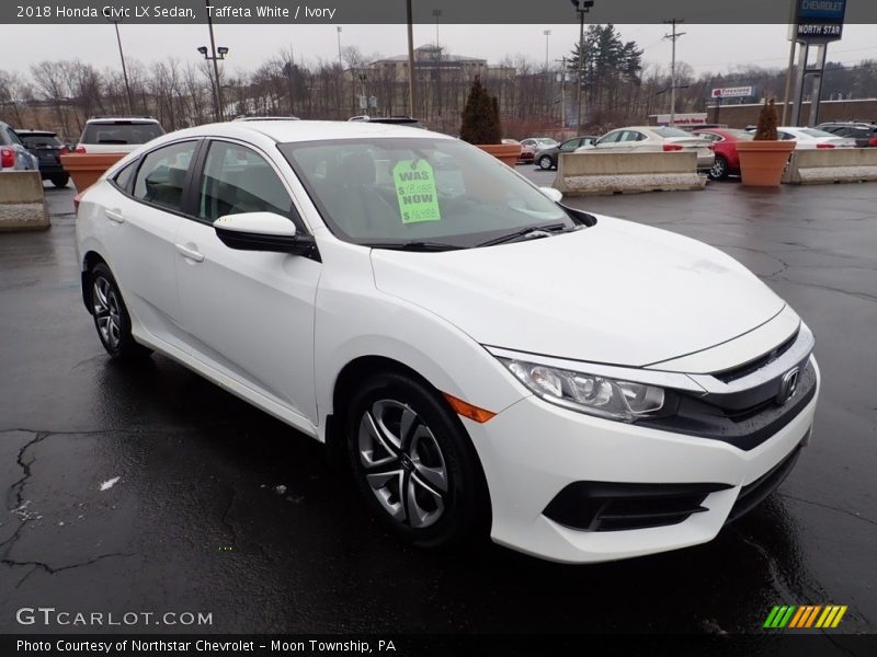 Taffeta White / Ivory 2018 Honda Civic LX Sedan
