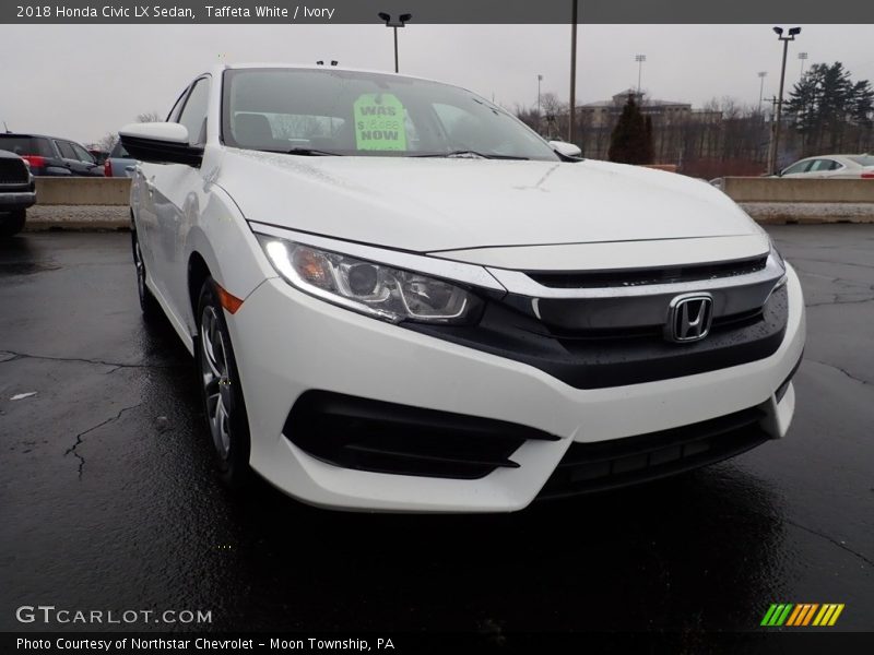 Taffeta White / Ivory 2018 Honda Civic LX Sedan