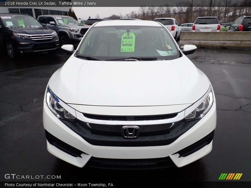 Taffeta White / Ivory 2018 Honda Civic LX Sedan
