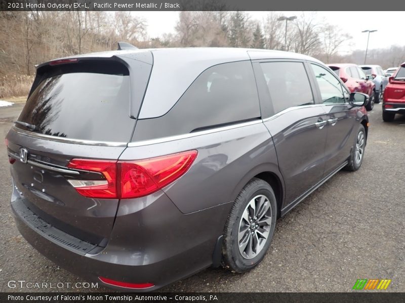 Pacific Pewter Metallic / Black 2021 Honda Odyssey EX-L