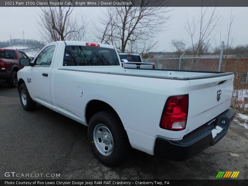 Bright White / Diesel Gray/Black 2021 Ram 1500 Classic Regular Cab