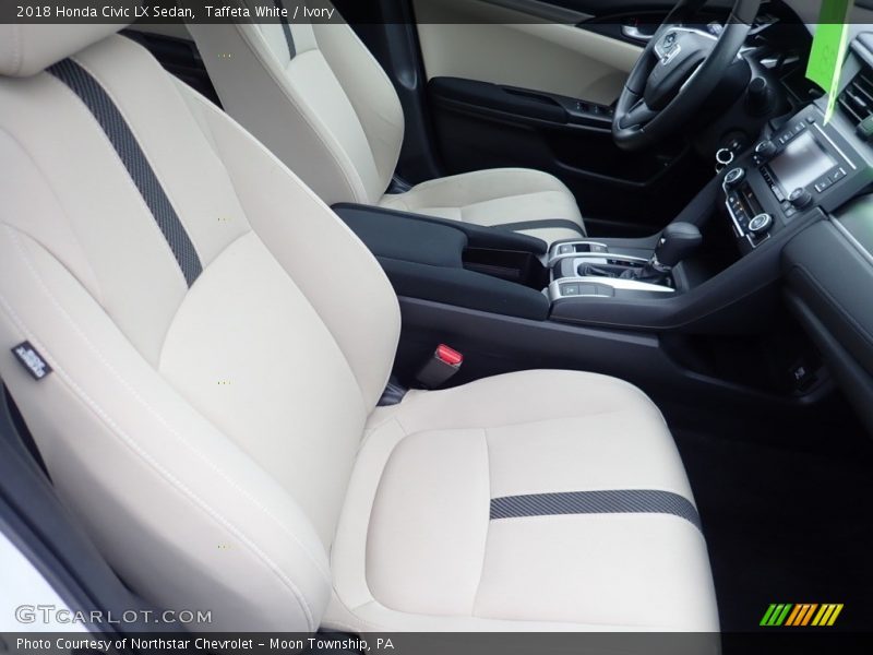 Taffeta White / Ivory 2018 Honda Civic LX Sedan