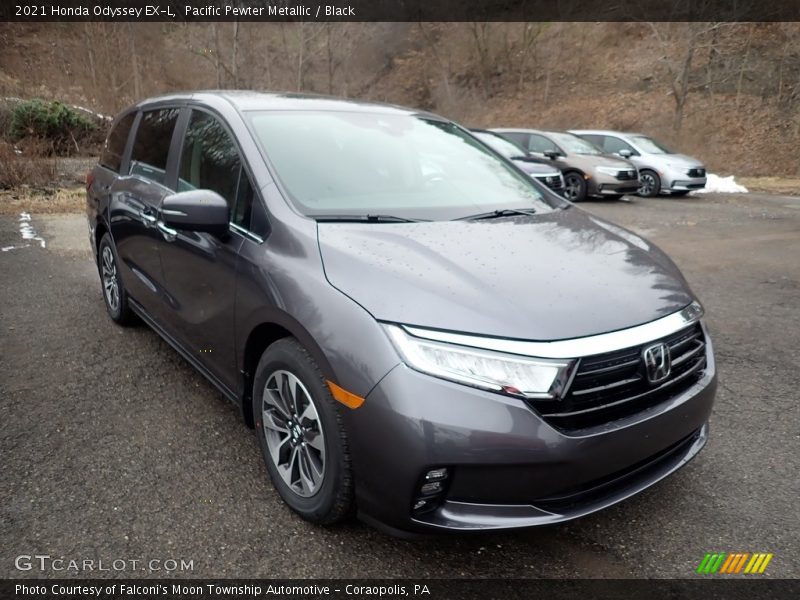 Pacific Pewter Metallic / Black 2021 Honda Odyssey EX-L